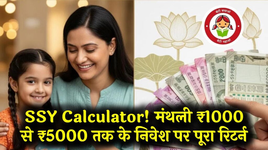 Sukanya Samriddhi Yojana Return: हर महीने ₹500, ₹1000, ₹2000, ₹3000, ₹4000 या ₹5000 जमा करने पर कितना मिलेगा? पूरा कैलकुलेटर देखें