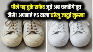How to Clean White Shoes: पीले पड़ चुके सफेद जूते अब चमकेंगे दूध जैसे! बिना रगड़े साफ करने का ₹5 वाला घरेलू जादुई नुस्खा